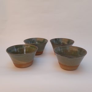 Juego de 4 pocillos verdes